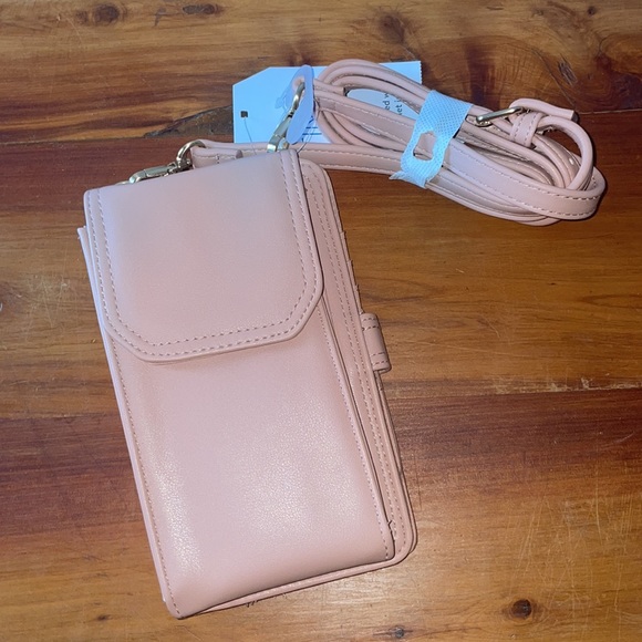 NWT Time and Tru Women's Natalie Wallet crossbody purse String Ornage peach - Picture 9 of 15